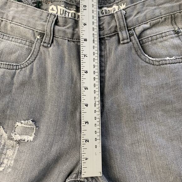 LRG Lifted Research Group Jeans Womens 16 (28x29.5) Gray Distressed Straight Leg - Picture 10 of 16